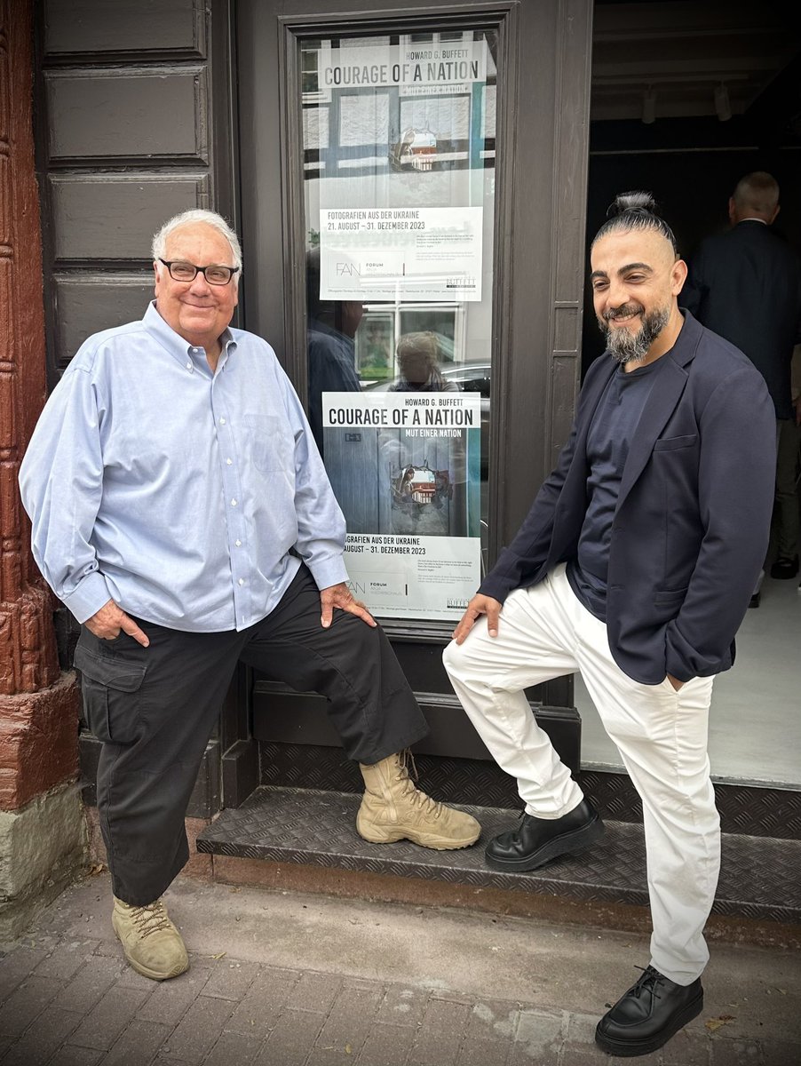 A wonderful day with Howard G. Buffett during the opening of his exhibition “Courage of a Nation" a few days ago at Forum Anja Niedringhaus in Höxter, Germany.