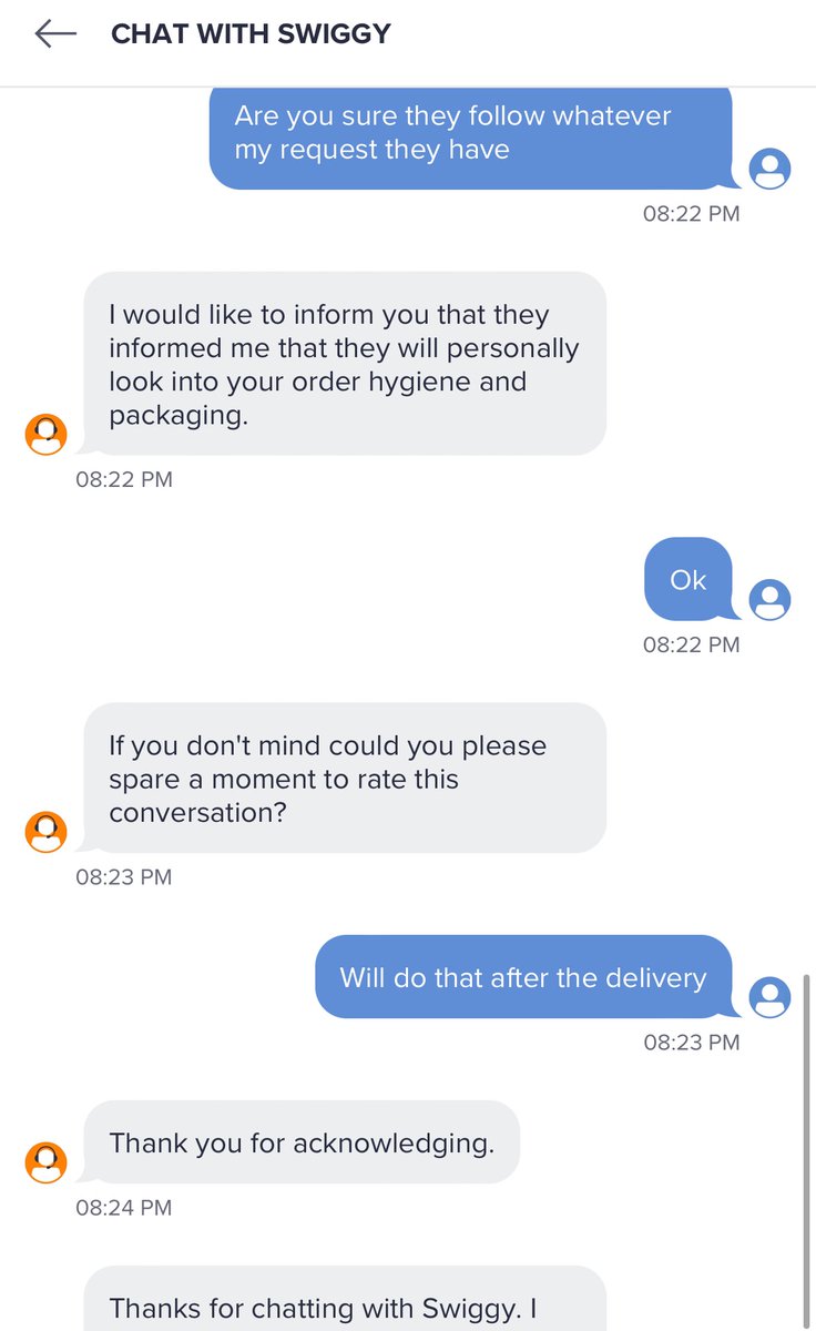 Keshuj143's tweet photo. @SwiggyCares Bhavi plz check below image also one of your executives have given confirmation for my order instructions and in the end result after 2 hr my order get cancelled @Swiggy https://t.co/Y0anSq6F3z