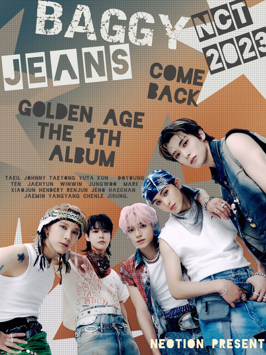Hello everyone! In order to celebrate the comeback of the 4th Album of NCT 2023 'Golden Age' &amp; 'Baggy Jeans', Neotion made a twibbon and held a giveaway. We invite all of you to join our little project and it is an honor for you to join in the celebration.