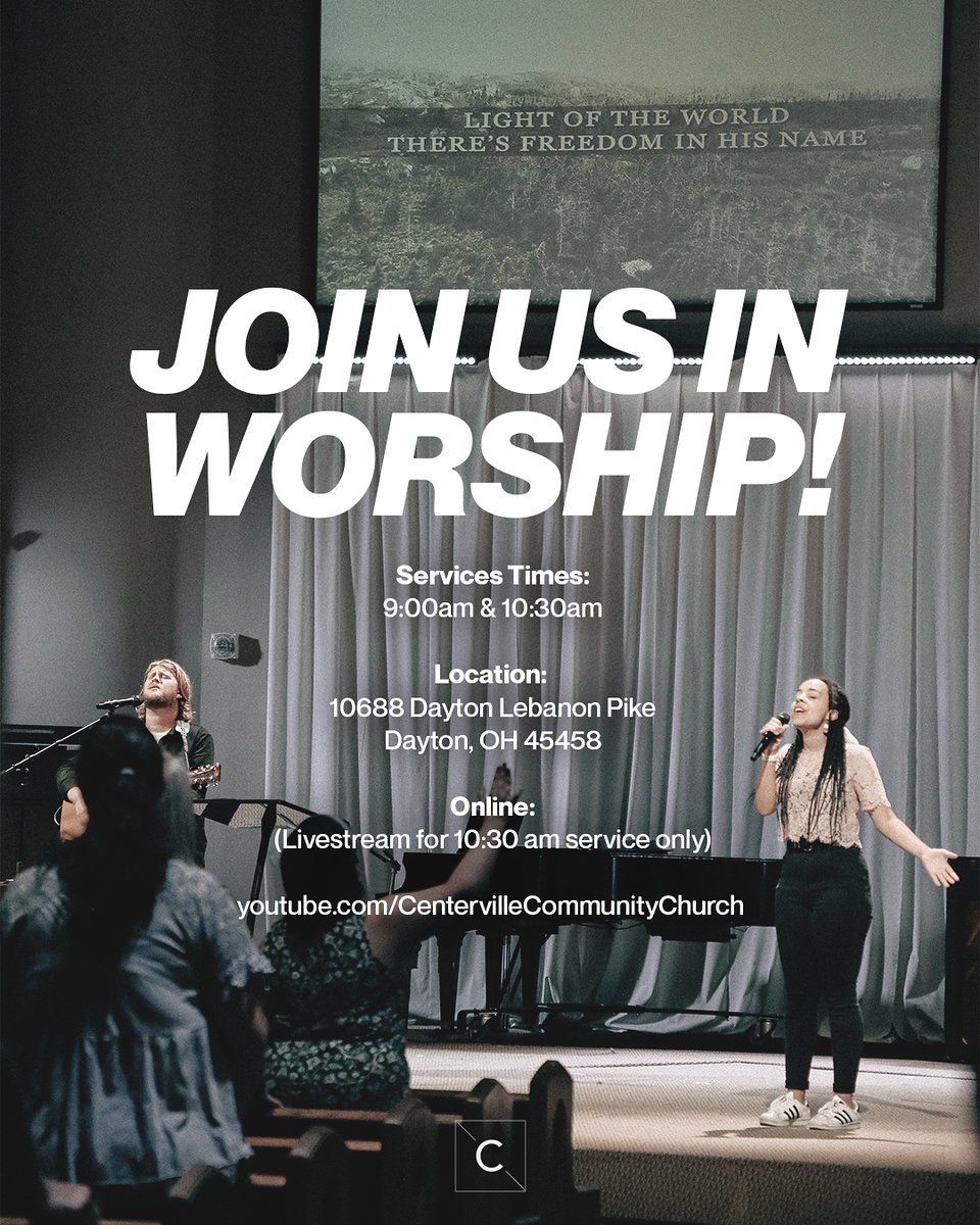 CentervilleCC's tweet image. Let us give thanks for the little moments of joy and contentment that come our way. See you Sunday!

#WorshipService #WeekendService #DaytonOhio #OhioChurches #OhioChurch #ChurchNearMe #SundayWorship