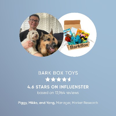 Influenster's tweet photo. And my dog…thank you to my dog! 🐶🙏🏻 Show your fur friend some appreciation this #NationalDogDay with toys, treats, and pampering thanks to some product recs from our Influenster employees! View more here: https://t.co/p63wcv8wj6

What kind of dog do you have? 🐾 https://t.co/03fuXB1O33