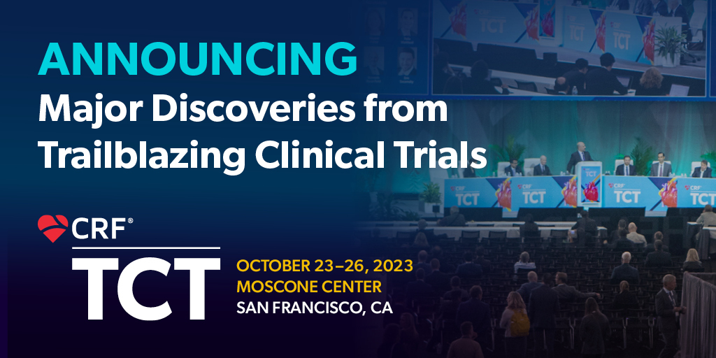 ✨ Announcing the #TCT2023 late-breaking clinical trials! ✨ Get a front-row seat to the latest breakthroughs that will change your practice. ow.ly/tacx50PEAWp @BurkhoffMd @djc795 @georgedangas @jgranadacrf @Drroxmehran @sahilparikhmd @triciarawh #CardioTwitter