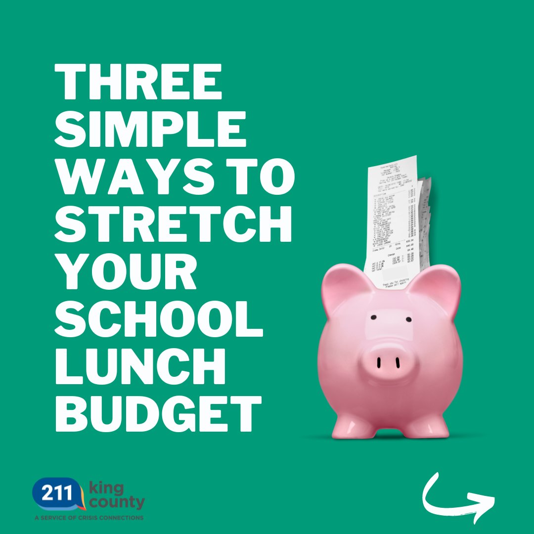 CrisisCXNs's tweet image. Calling all parents and caregivers! 📢
Stretch your school lunch budget: 

Meal plan with the kids 🗓️
Make your own snacks 🥕🍎
Ditch the juice boxes 👍

If you need help with your grocery budget, call 211 to see if you qualify for #basicfood #SNAPbenefits.

#backtoschool