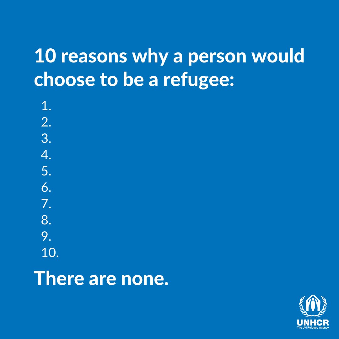 People become refugees not by choice but by circumstance.