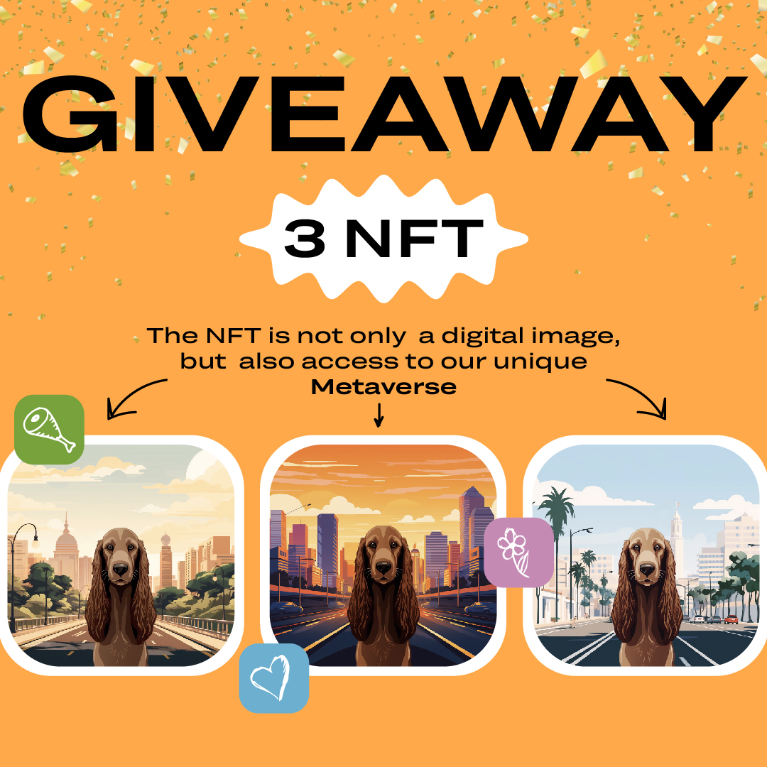 TextTeo_AI's tweet photo. β¨ GIVEAWAY β¨
π₯ Prizes: 3x NFT πΆ
To enter:
β
Like & Follow @TextTeo_NFT
β
Leave a comment
- The NFT is not only a digital image, but also access to our unique Metaverse πͺ
#TEO #Metaverse #NFTs #TextTeo_NFT
#NFTCommunity #Dogs #TextTeo #Charity https://t.co/0FusOAcIAX
