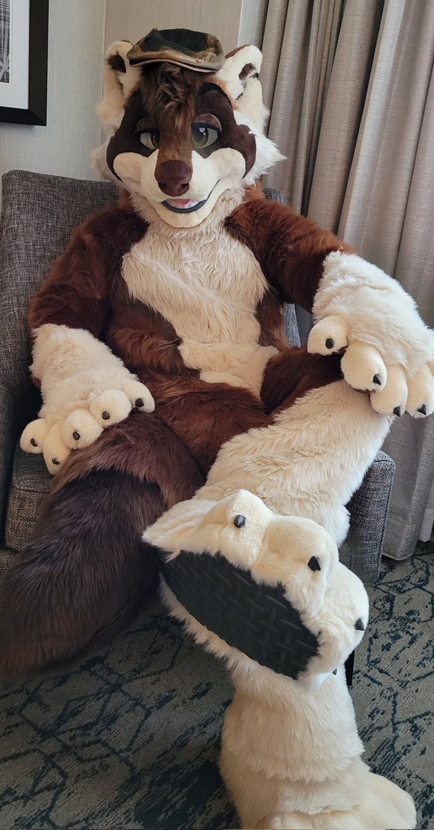 DapperRacc's tweet photo. He lives! Got to unbox Dapper last night and suiting him for the first time today! #fursuit #furrydelphia
#furry

🪡 @TwistedLeopard https://t.co/rY3MghlTnp