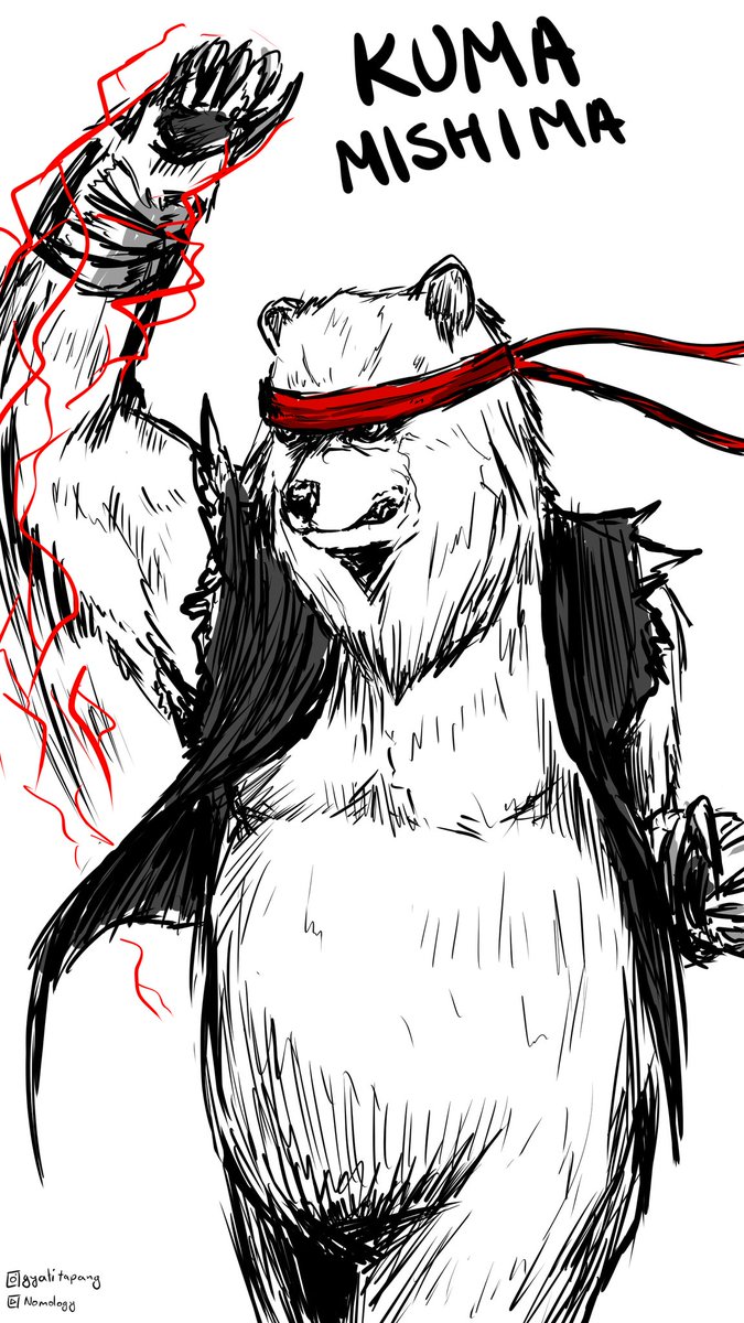 Nomology13's tweet photo. Kuma, the good boi of mishima zaibatsu @Harada_TEKKEN @TEKKEN https://t.co/TmFKj03KZf