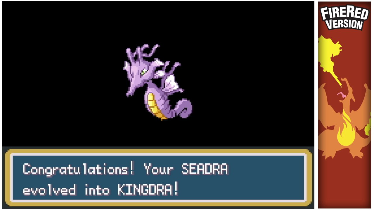 Fire Red: Seasor evolved into Kingdra but kept the Seasor name? Can anyone  explain what could have happened? : r/pokemon
