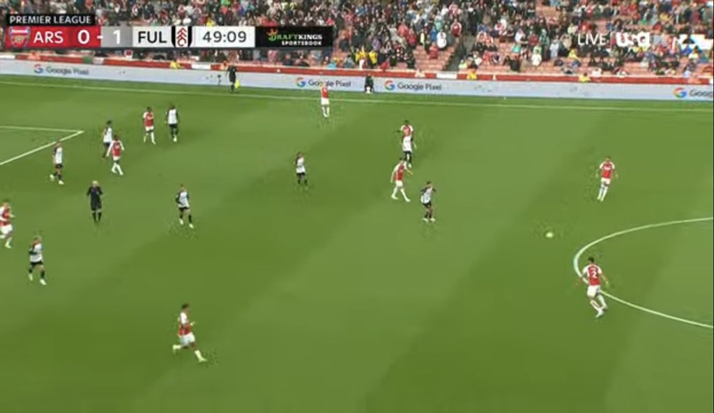 DxBruyneSZN's tweet photo. Arsenal “the biggest club in London” can’t even fill out their stadium. If this was Man City you wouldn’t hear the end of it https://t.co/78KdUehqYk