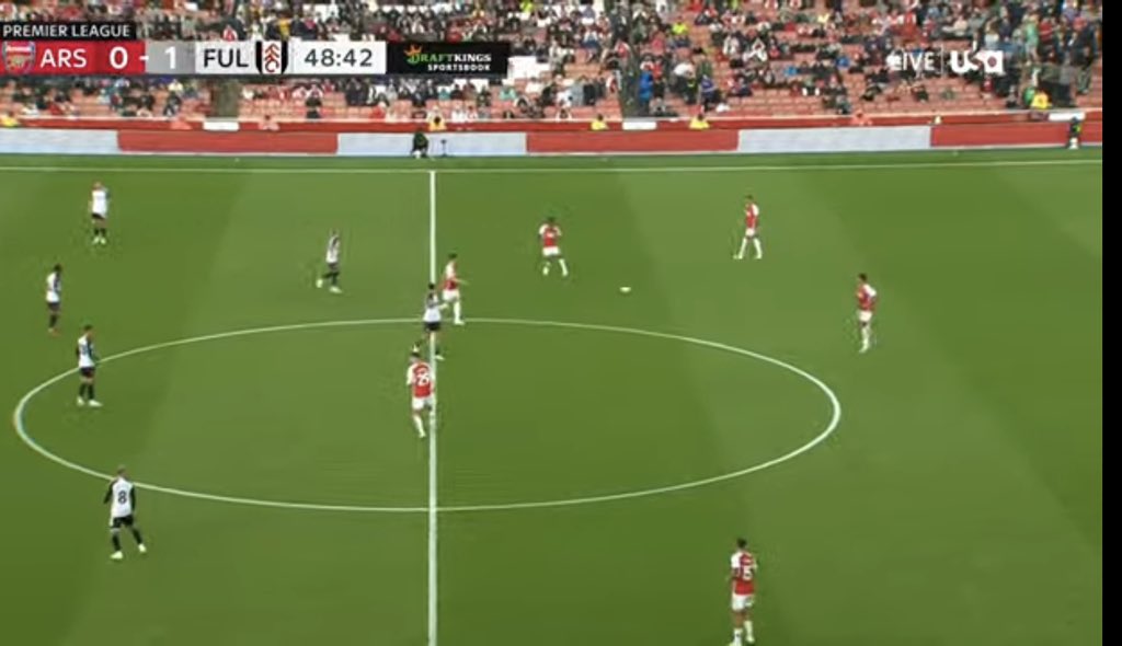 DxBruyneSZN's tweet photo. Arsenal “the biggest club in London” can’t even fill out their stadium. If this was Man City you wouldn’t hear the end of it https://t.co/78KdUehqYk