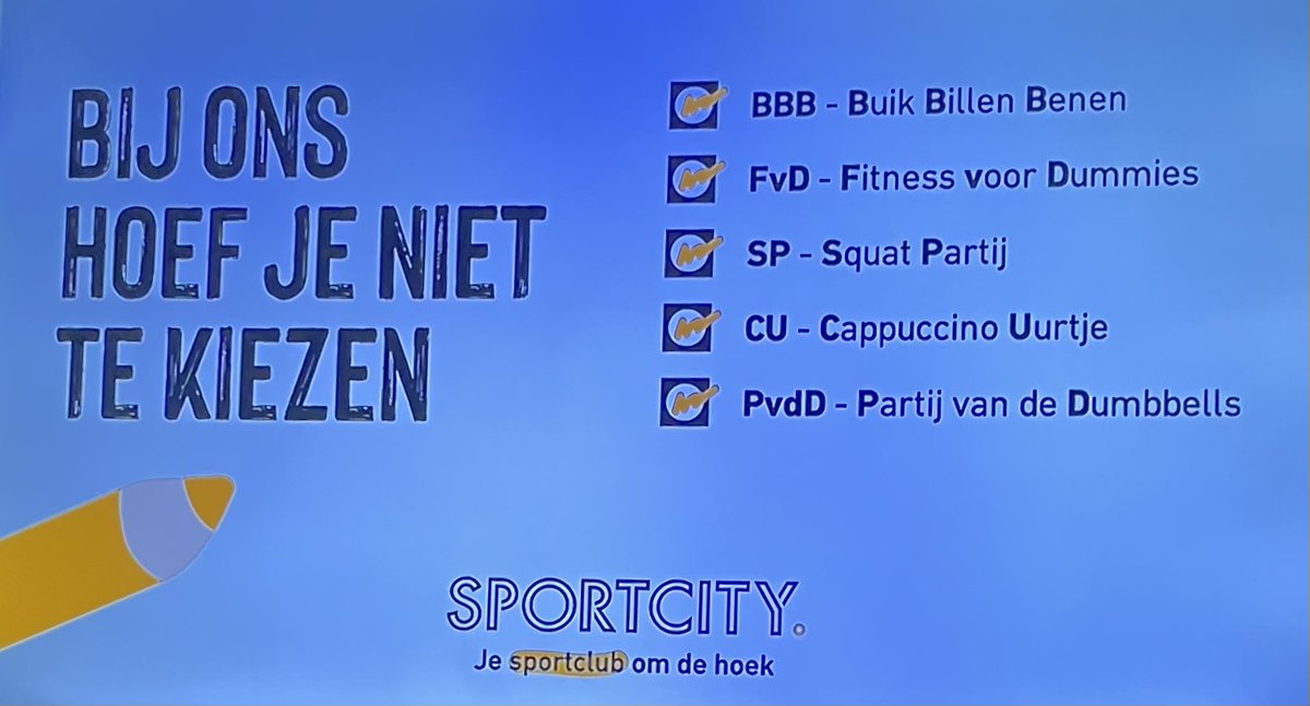 JetWalraven's tweet photo. Alsof naar de sportschool gaan nog niet erg genoeg is, heeft Sportcity schijnbaar een nieuwe speelse communicatie medewerker aangenomen. https://t.co/cB8xe6KOvM