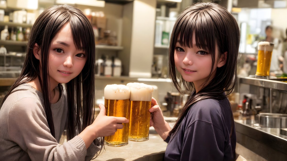 layersection2's tweet photo. 毎日毎日暑いっすね。
飲まんばやっとられんばい(*￣∇￣)ノ

4K画像テスト。原寸表示できる環境の人は見てみて～
#StableDiffusion
#DosMix https://t.co/CmVNNZ5xHH
