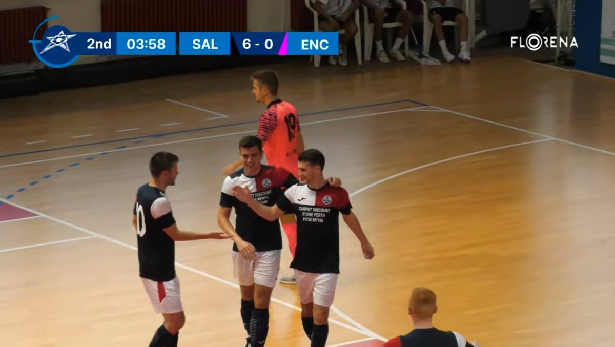 UEFA CHAMPIONS LEAGUE

FT <a href="/PYFSaltires/">Perth Youth Futsal</a> 6-0 Encamp

Congratulations to PYF Saltires after a superb win finished their Champions League group on a high 👏

Goals: McLaren x2, Aloulou, Steedman, Brand &amp; Laurie

A first Scottish win at this level since 2019 and the biggest EVER 🏴󠁧󠁢󠁳󠁣󠁴󠁿