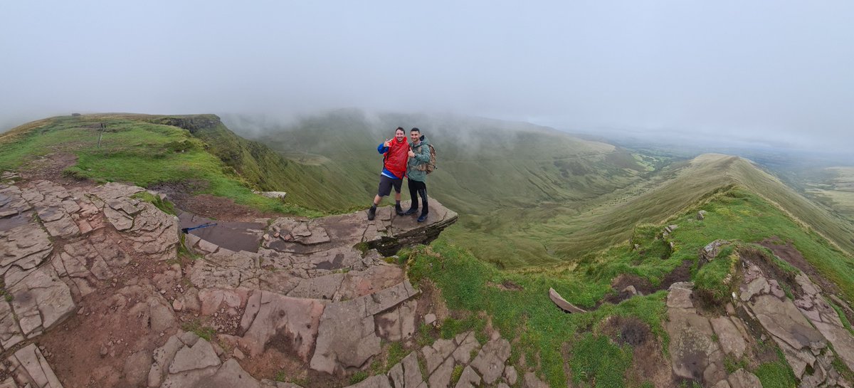 Richywayne2010's tweet photo. Had a blast with an 18-mile route in the Brecons with many ascents and slippery descents.

#breconbeacons #mountains #penyfan #wales #travel #hiking https://t.co/qSzuGM2YMF