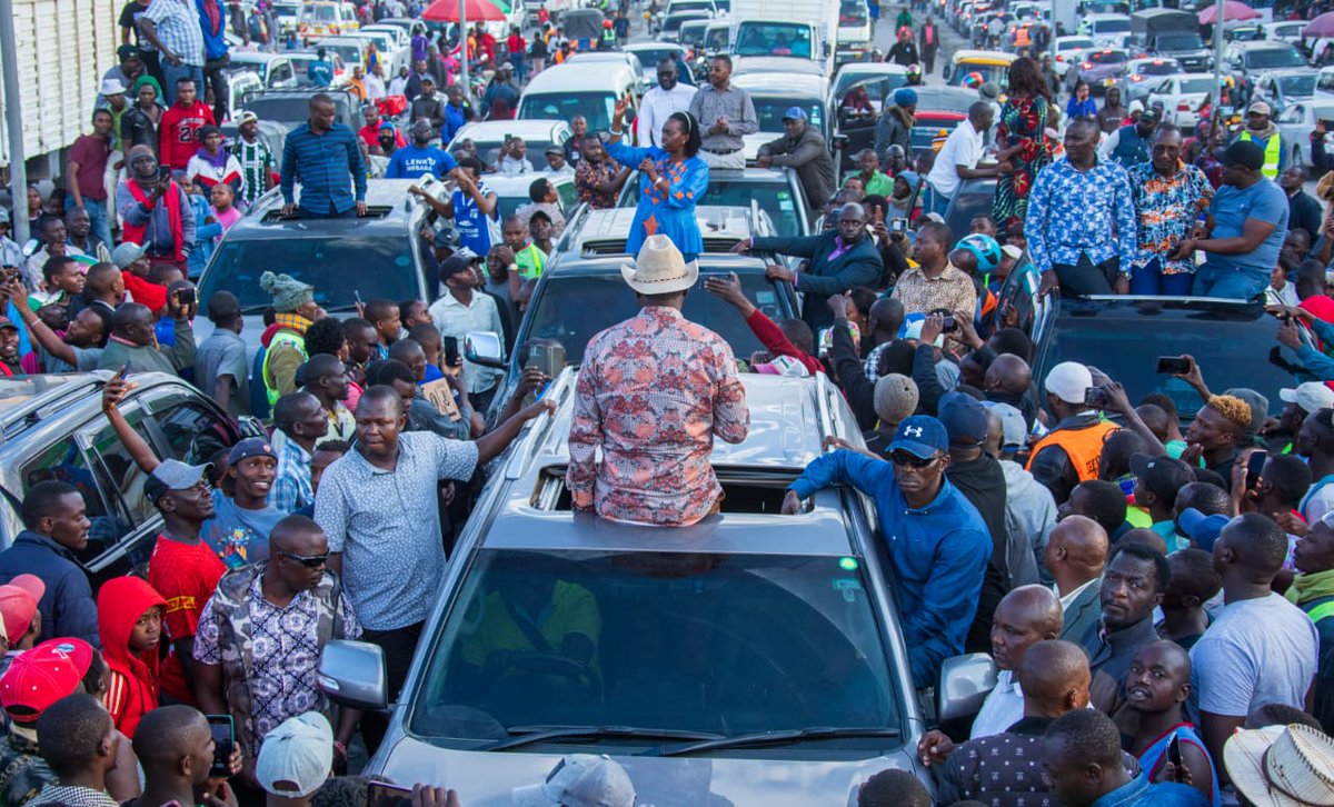 RailaOdinga's tweet photo. We wound up our day in Kajiado County with a meet and greet session to say hi to Kitengela massive! https://t.co/1r7Z2SzBn4
