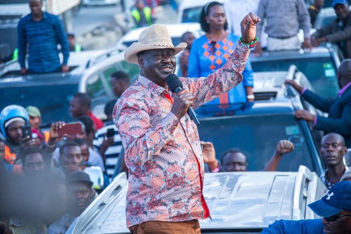 RailaOdinga's tweet photo. We wound up our day in Kajiado County with a meet and greet session to say hi to Kitengela massive! https://t.co/1r7Z2SzBn4