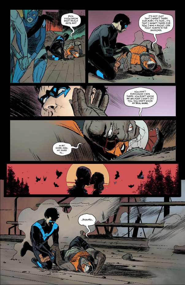 Circusbirdboy's tweet photo. Dick's PREFERED method to take down the main villains are to be friends with them and betray them. He worked for Slade, for Spyral, for Blockbuster, for Raptor,...most likely will work with Heartless too. And it kinda makes me mad people overlook how manipulative he is https://t.co/wU0UC8EOaY
