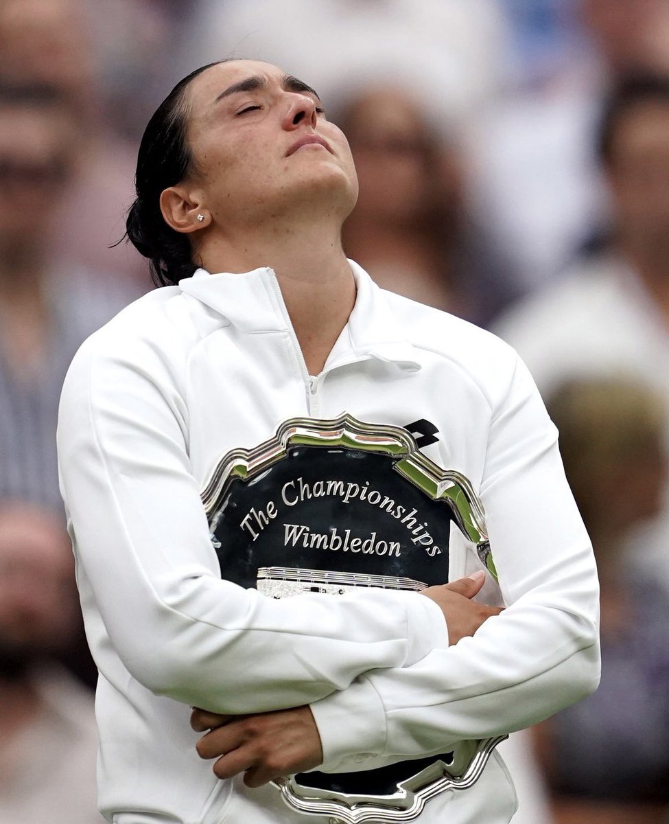 TheTennisLetter's tweet photo. Ons Jabeur says she’s still processing Wimbledon loss:

“I honestly wasn't ready to play Montreal. I wasn't ready to come back soon on tour because I felt like I needed time for myself. They say time heals. I'm still waiting a bit. The Wimbledon loss still hurts (smiling)."

Keep believing, Ons. ❤️