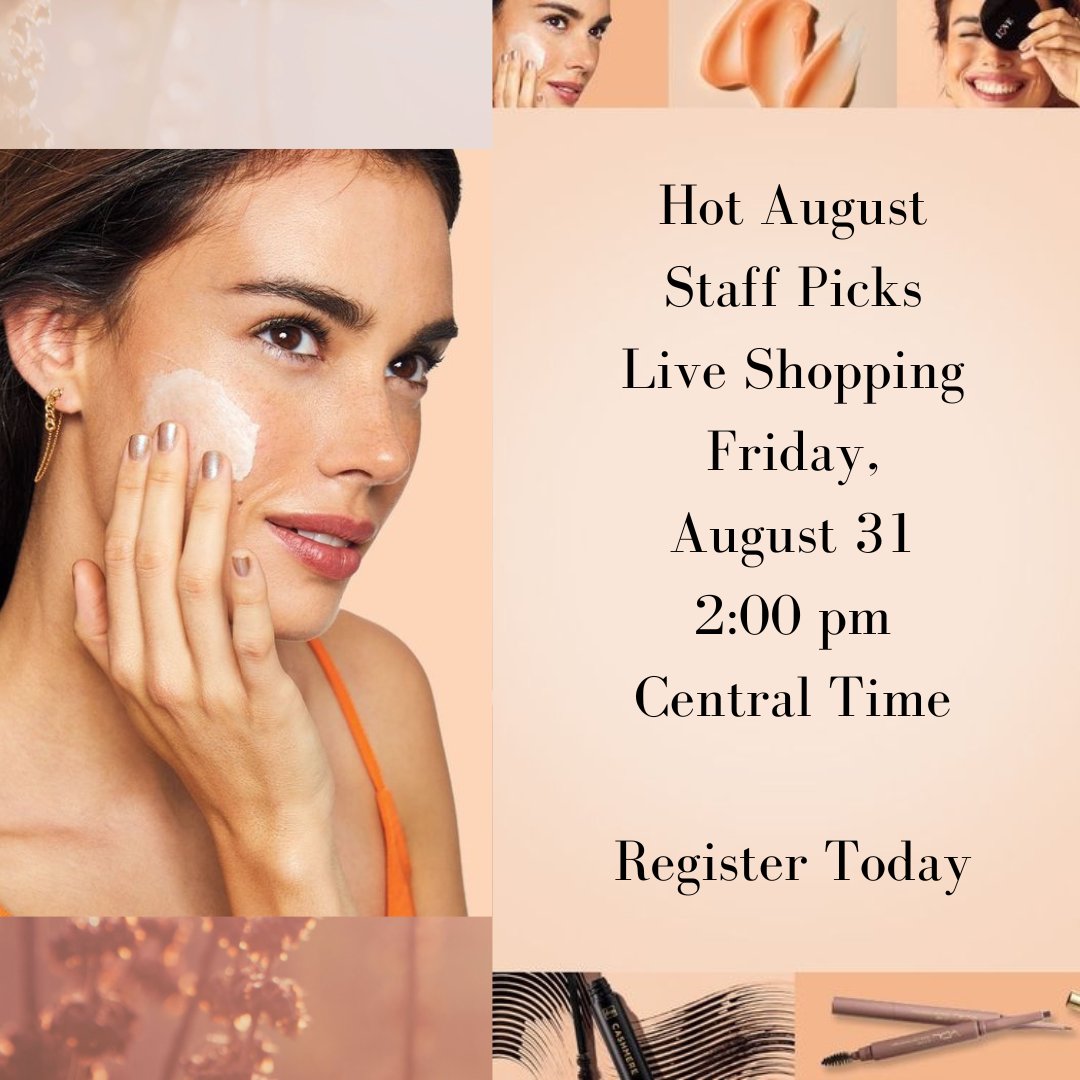 pamsavonshop's tweet photo. Last chance to register for our next Avon Live -- https://t.co/WFhs5INPCH -- get in on the hottest head to toe products we're loving . Exclusive free 24-hour gift offers, too! TODAY, Aug. 31 @ 2 pm Central. #BabyItsHotOutside #StaffPicks #AvonLive #ShopLive #AvonRep @avoninsider https://t.co/TC7oUnlCa9