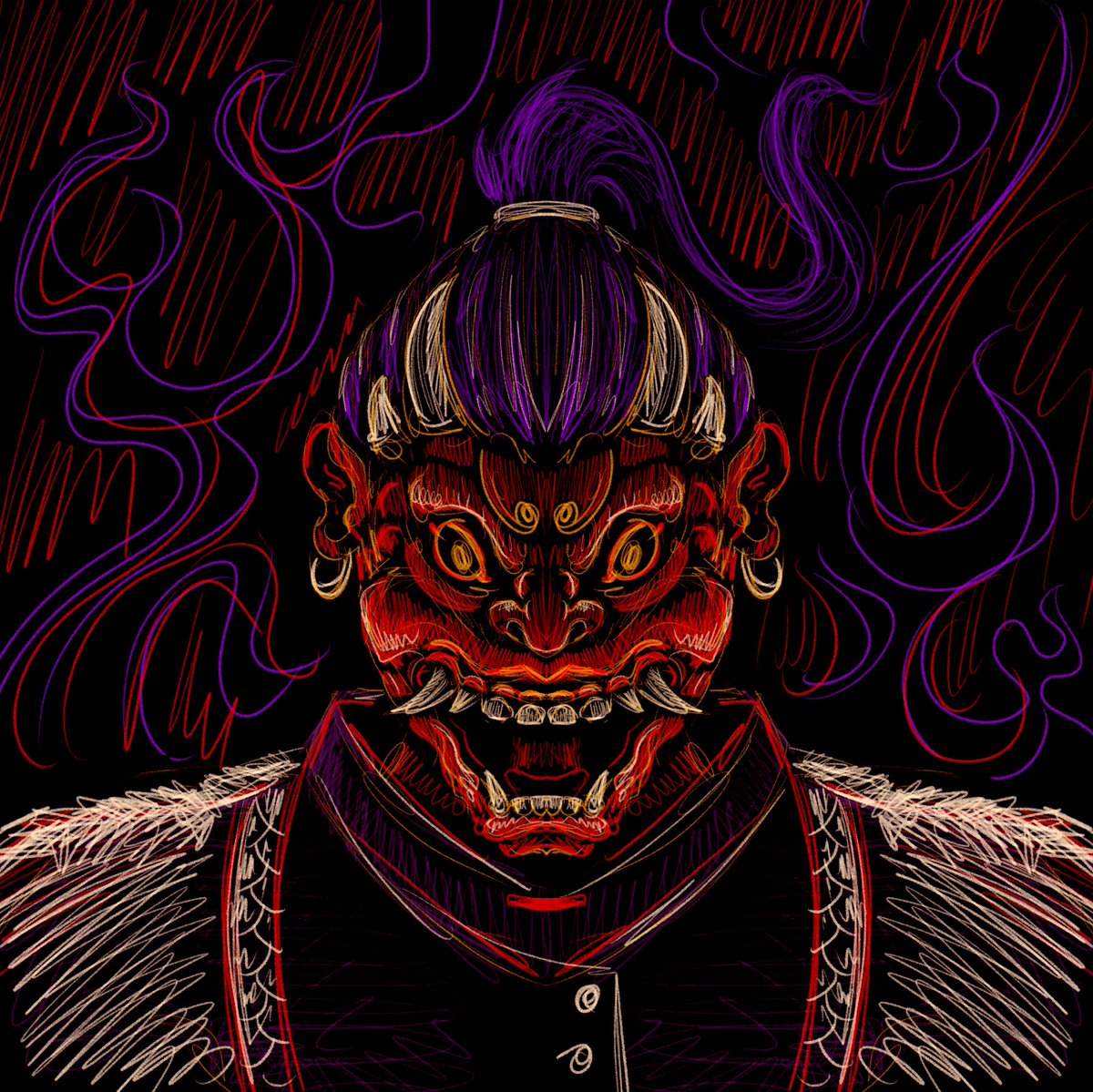 YokaiAvengers's tweet photo. 🚨Concept art

Oni are horned demons from Japanese folklore, evolving from feared spirits to diverse figures in modern tales. 

#YokaiAvengers ⚔️
#Ordinals 🟧 https://t.co/sZnUS9KDAn