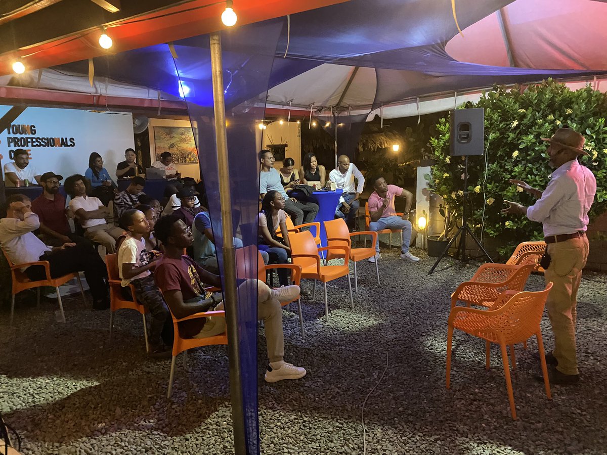 ReFiParamaribo's tweet photo. We had ourselves a fun, inspiring and interesting night. Thank you to the speakers and attendees that made this night a success. 

We had our youngest attendee to this date, William who was 10 and very engaged!

We can’t wait for the next event! 💚 https://t.co/ukwpoltRqd