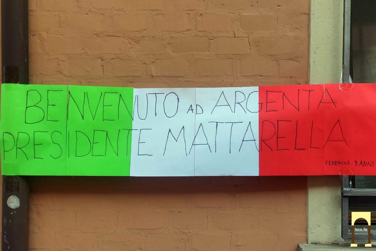 iscoferrara's tweet photo. 🇮🇹La visita del presidente #Mattarella ad #Argenta nel ricordo di don Minzoni, assassinato per mano fascista cent'anni fa.
Vi diamo appuntamento per il 28 e il 29 settembre 2023 per il convegno dedicato a don Minzoni e organizzato da #iscofe al Teatro dei Fluttuanti di Argenta https://t.co/pdXXMvzUJJ