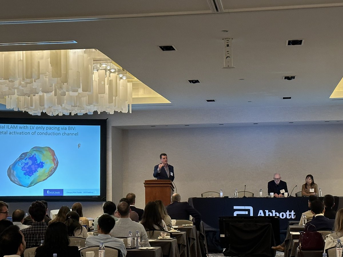 Great to work with such a leader in the field of EP and VT! <a href="/JRWinterfield/">Jeffrey Winterfield</a> giving fantastic lectures at Abbott EP 301 <a href="/AbbottCardio/">Abbott Cardiovascular</a>