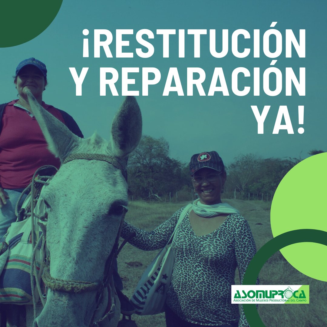 ASOMUPROCA's tweet photo. #AsomuprocaSeMueve Exigiendo #Restitución y #Reparación ya!
@URestitucion @UnidadVictimas #EstadoCumpla https://t.co/27PKVBx0vT