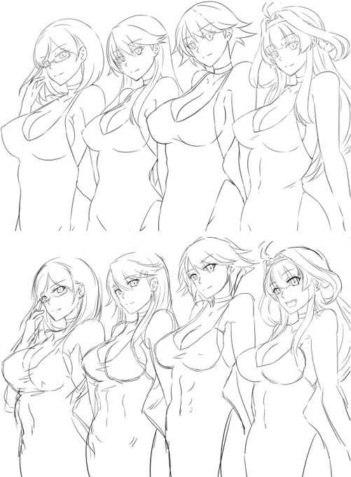 ドレス艦隊再起動

とりあえず過去のラフを描き直し 