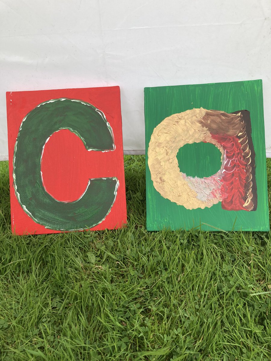 Ruth_Welters's tweet photo. Enjoyed painting these letters with @CanopYfod today at the  Blakeney duck race. Wonder who did the others! https://t.co/lrVQz0xXhr