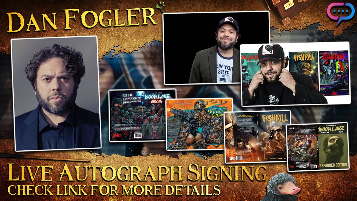 StreamilyLive's tweet photo. The amazing Dan Fogler will be signing LIVE on September 12th!!! Writer and actor Dan Fogler from Fogler's Fictions, Fantastic Beasts and more!
https://t.co/M3Jrj0NwUh
#FoglersFiction #TheOffer #TheWalkingDead #FantasticBeasts #HarryPotter #WhereToFindThem #BallsofFury https://t.co/mivOegia2W