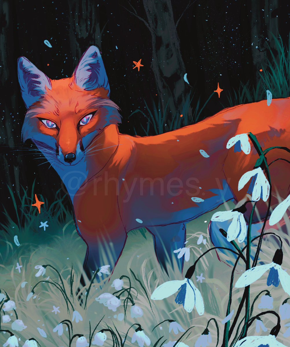 Finished commission ✨🧡
#commissionopen #foxart #darkart