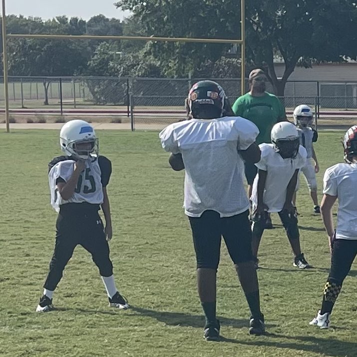 Scrimmage #2 is in the books…it was a long day for that defensive End /outside Linebacker 😂#StillNotSatisfied