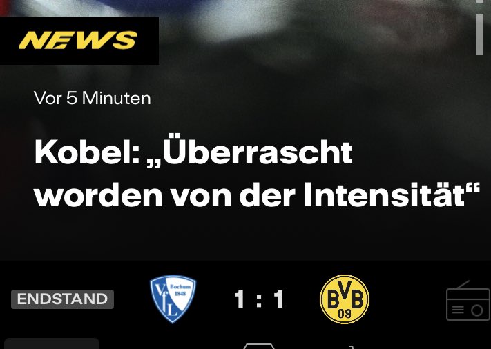 Damit konnte niemand wirklich rechnen. #BOCBVB 
Ironie aus.