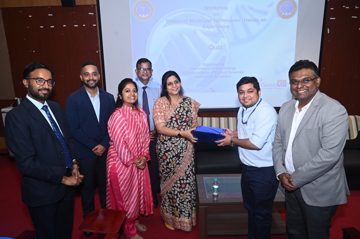 aiims_gkp's tweet photo. Glimpses from the second day of the Workshop on Basics of Molecular Techniques where latest molecular technology platforms were demonstated @surekhakishore @myogiadityanath @DrBharatippawar @mansukhmandviya https://t.co/sMa0mpLsi6