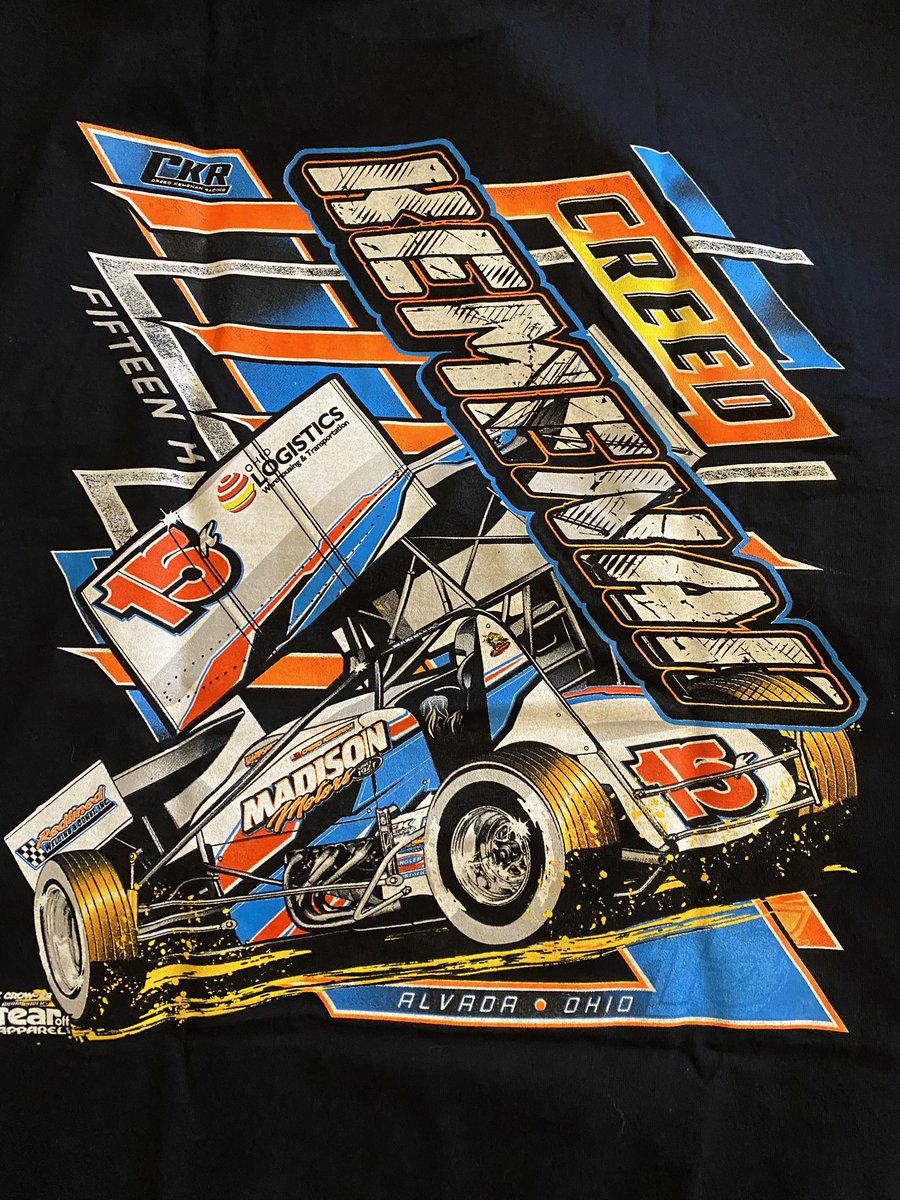 The current <a href="/creedkemenah/">Creed Kemenah</a> shirt for 2023 design by <a href="/TCrow91/">Tom Crow</a> Creed has won a few times in 2023 and only continues to improve with the guidance of <a href="/chadkemenah/">Chad Kemenah Racing</a>