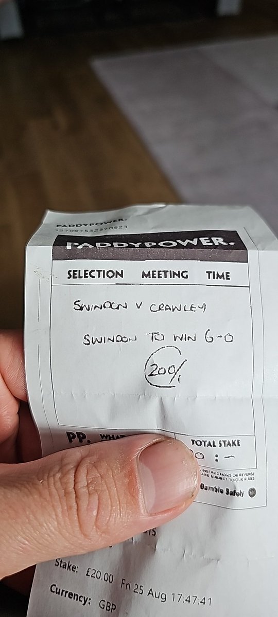 ChrisMaisey's tweet photo. 10 years ago for my dad's 50th we bet Swindon 5-0 v Crewe and this year we bet Swindon 6-0 for his 60th! Unreal scenes! #STFC https://t.co/p2Ehbk75zN