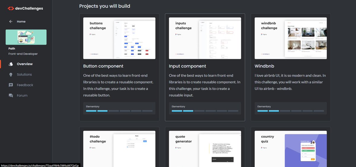 SreeSen03's tweet image. These challenges @devchallengesio seems interesting. Going to try one!