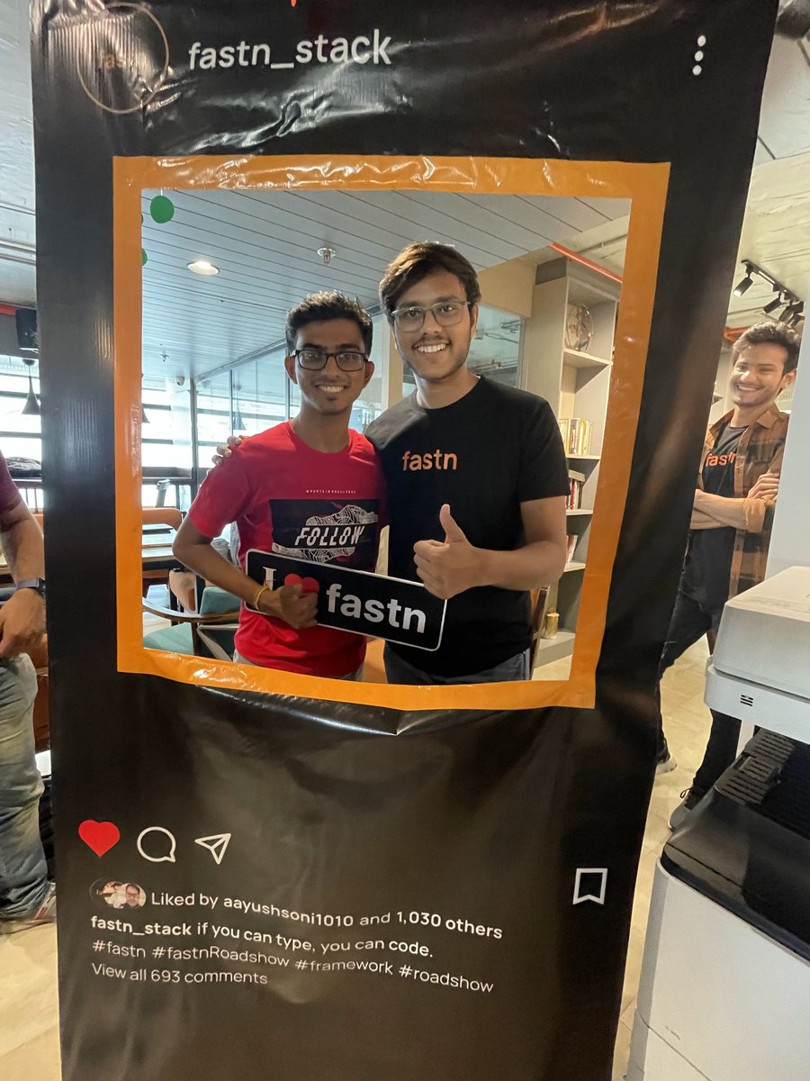 BitanKundu8's tweet photo. I am happy to attend @fastn_stack and thanks to the team and also thanks to @ayushsoni1010 @devnishant10 to organize such an event 
#fastn #fastnRoadshow #fastnAndCurious https://t.co/K7w83KOQOt