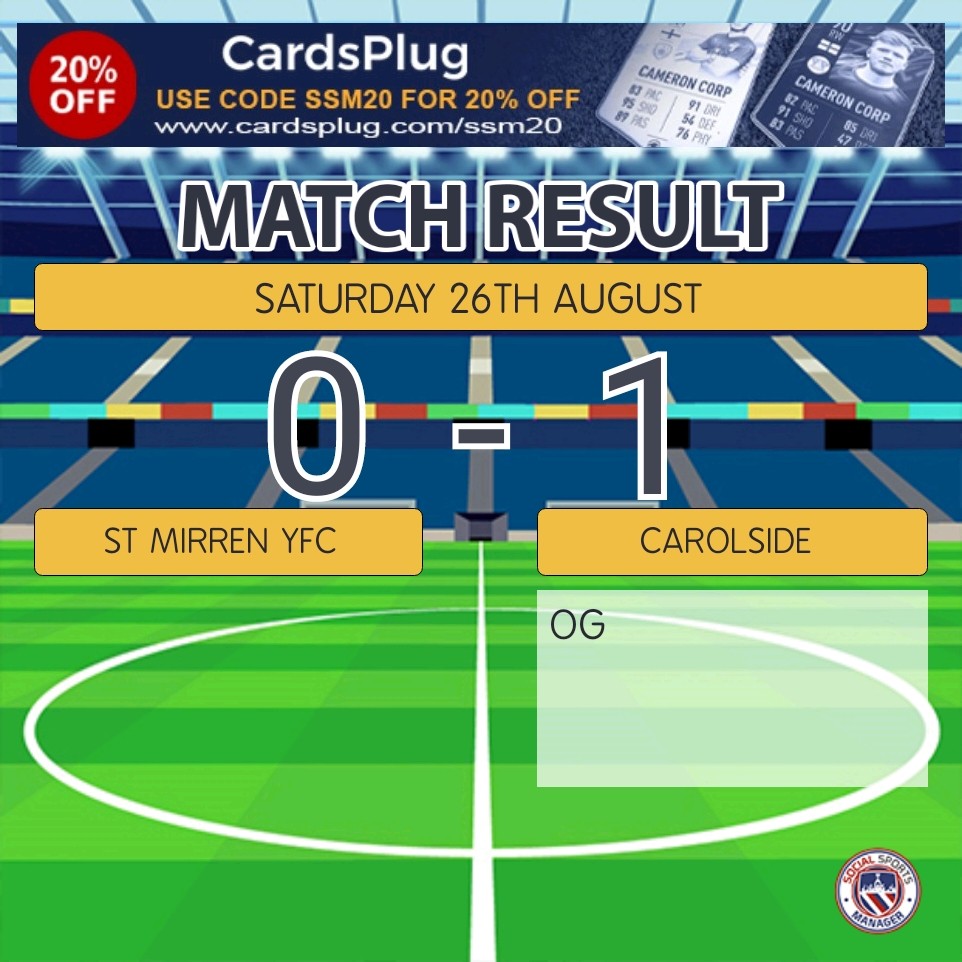 1 error and countless missed opportunities sent Carolside home with 3 points today. Shooting practice this week!!