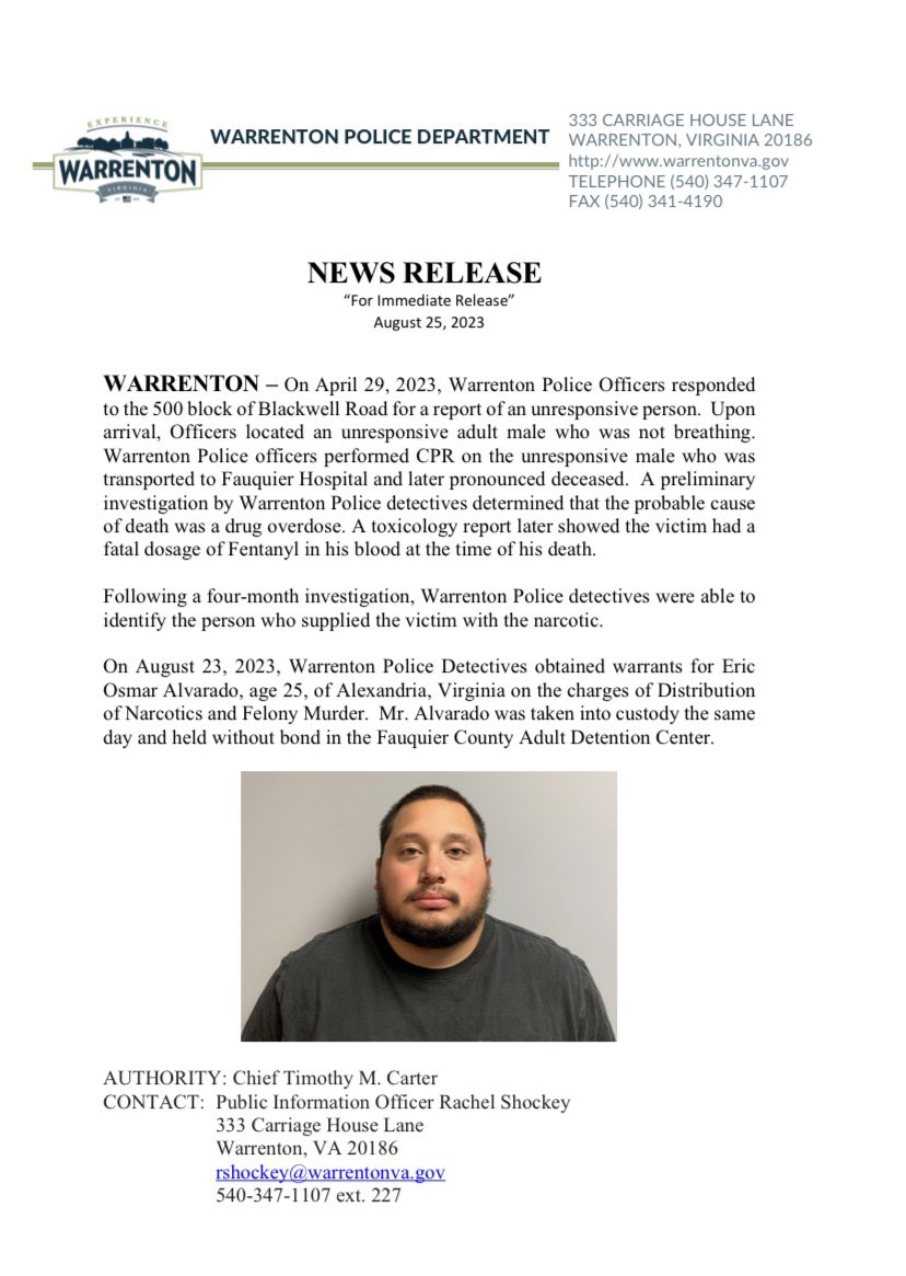 News Release Suspect in Custody