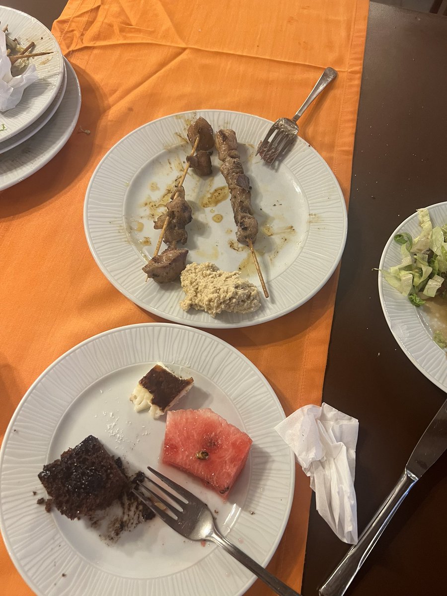 deathof_venus's tweet photo. meat skewers and hummus + some desserts https://t.co/jjnpye2vJz