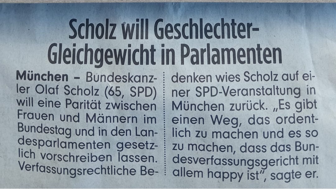 KayRayKunst's tweet photo. Scholz will im Parlament ein  Geschlechtergleichgewicht einführen. Ein Geschlechtergleichgewicht? Also eine paritätische Gewichtsquote?  Soll da jetzt auf jeden Politiker eine Politikerin kommen mit  gleichem Gewicht? Na, da wünsche ich jetzt schon mal viel Spaß, ein Gewichts-Pendant zu finden für Ricarda Lang. Eventuell die Wildecker Herzbuben. Im Doppelpack brächten beide nicht nur die passenden Doppelzentner mit, sondern auch das erforderliche Nichtwissen für eine Blitzbirnen-Karriere bei den Grünen.

Kay Ray Tour:

01.09. Barmstedt NEU
02.09. Braunschweig
06.09. München verlegt auf 20.3.24
07.09. Leverkusen
08.09. Lorsch
09.09. Bad Bevensen
12.09. Bern CH
14.09. Celle
15.09. Papenburg
16.09. Köln
17.09. Soest
20.09. Lübeck
21.09. Rostock
22.09. Langenhagen
23.09. Höxter
27.09. Bremerhaven
28.09. Duisburg
29.09. Wolfhagen
30.09. Lingen
04.10. Wittenberg
06.10. Osnabrück NEU
07.10. Plön
12.10. Mannheim
13.10. Barmstedt
14.10. Sellin/Rügen
16.10. Hannover
18.10. Koblenz
19.10. Hamburg
03.11. Osnabrück NEU
04.11. Naumburg
08.11. Hamburg
10.11. Barmstedt
11.11. Bargteheide
16.11. Sulingen
17.11. Eschwege
18.11. Wunstorf
23.11. Hattingen
24.11. Weilburg Hasselbach
25.11. Köln
30.11. Hamburg
01.12. Erfurt
02.12. Oberndorf
03.12. Freiburg
04.12. Berlin
20.12. Bünde
21.12. Mainz
22.12. Düsseldorf
28.12. Hamburg
30.12. Fachbach
31.12. Fachbach
18.01. Berlin
19.01. Zwickau
20.01. Rostock
25.01. Wiesbaden
26.01, Aschaffenburg
29.01. Hannover
30.01. Frankfurt
31.01. Kassel
01.02. Bremen
02.02. Lübbenau
03.02. Neustrelitz
20.03. München
https://t.co/BnpCfEqcr9