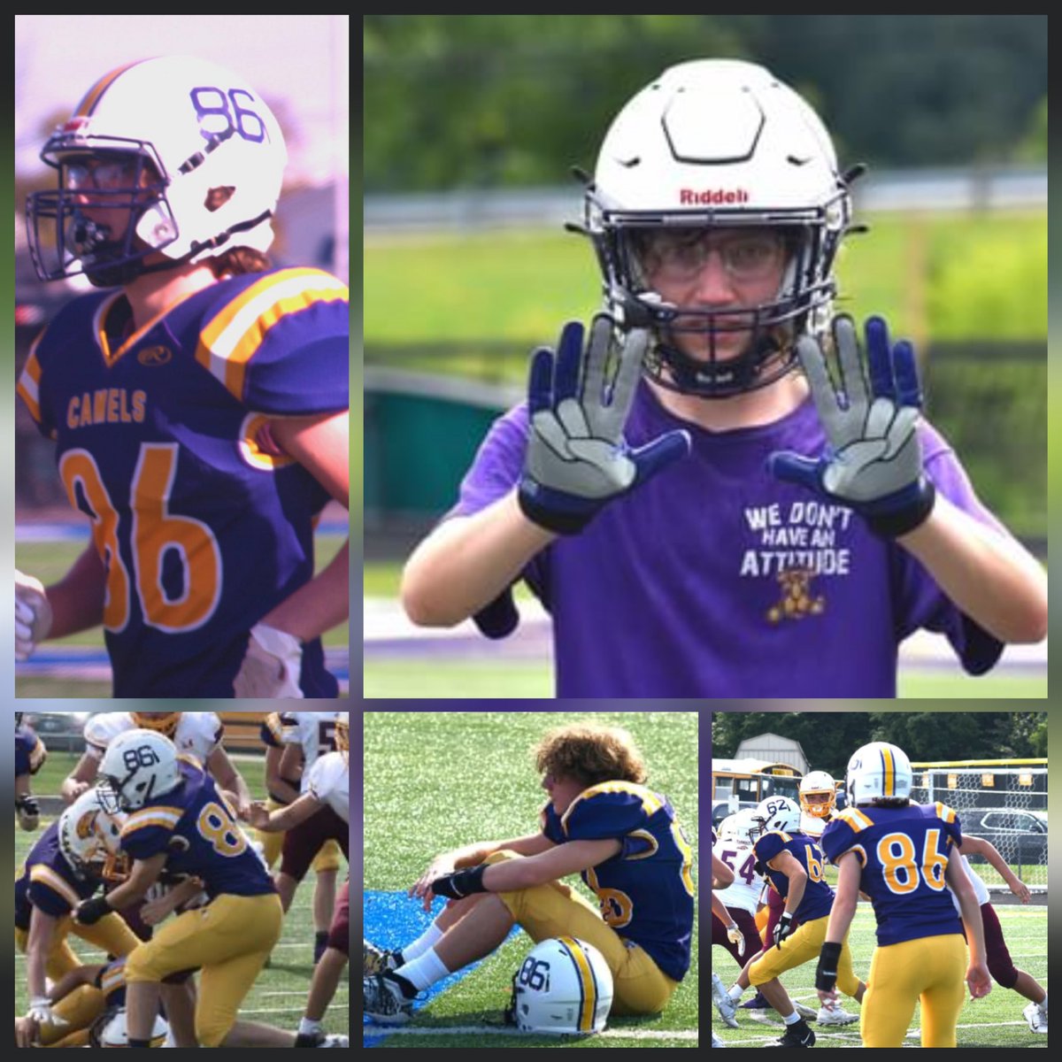ChristiB21's tweet photo. Day 26 of Meet your CCHS FOOTBALL SENIORS:  Carson Guy, #86, Safety: Carson started his football career at 11 yrs old with CCYFL. He’s ready to wrap up and tackle or jump up and catch the wobbly ball. When he is not on our field, he’s watching the Giants!
#WINTogether #CCHS https://t.co/iZfzYW1dCQ