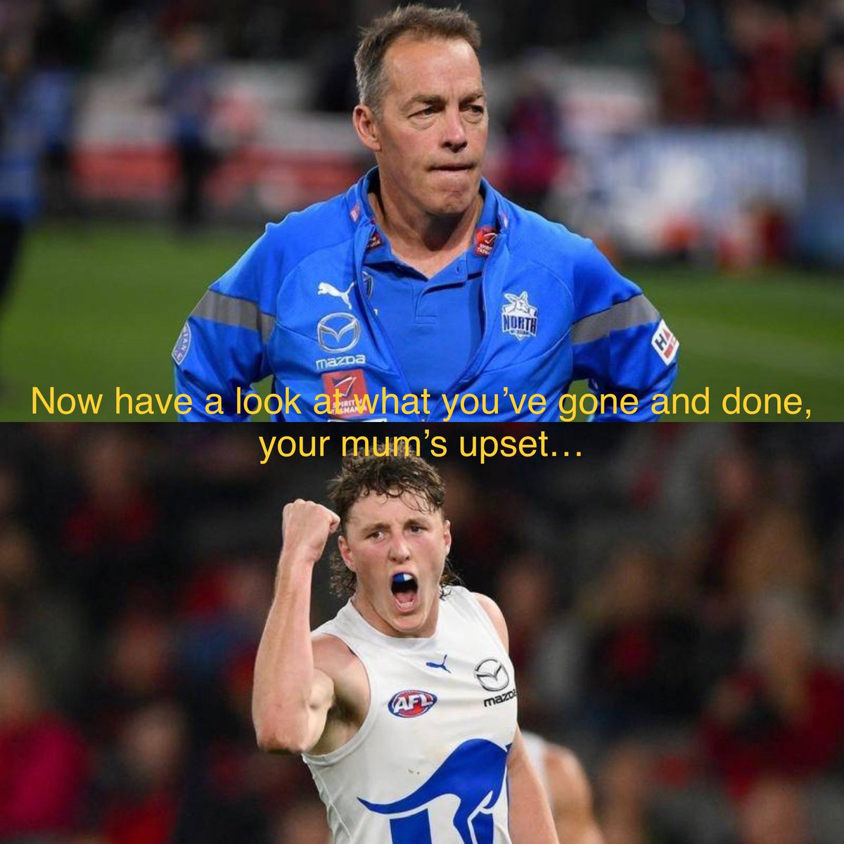 GoldenTrumpets's tweet photo. @AMP1618 well that didn’t go to plan 
#AFLNorthSuns https://t.co/3K7Irufj42