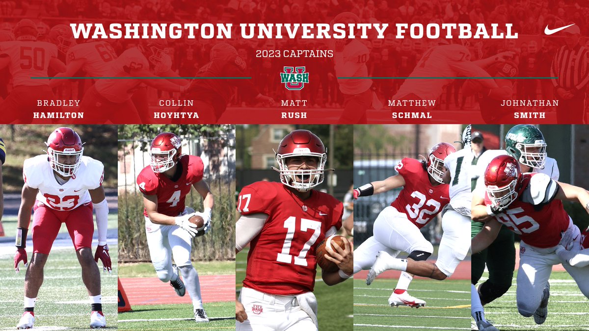 washufootball's tweet photo. 2023 CAPTAINS https://t.co/u5mSKr5hty