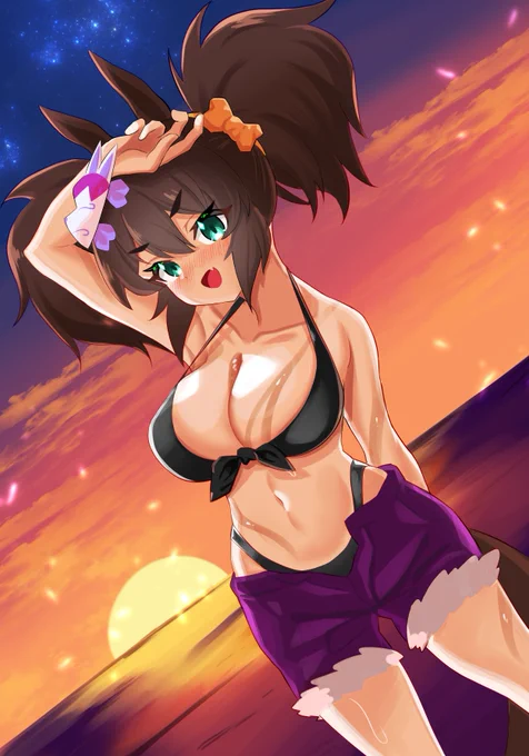 イナリワンと今年最後の夏を今から来年が楽しみです#ウマ娘 #イナリワン 