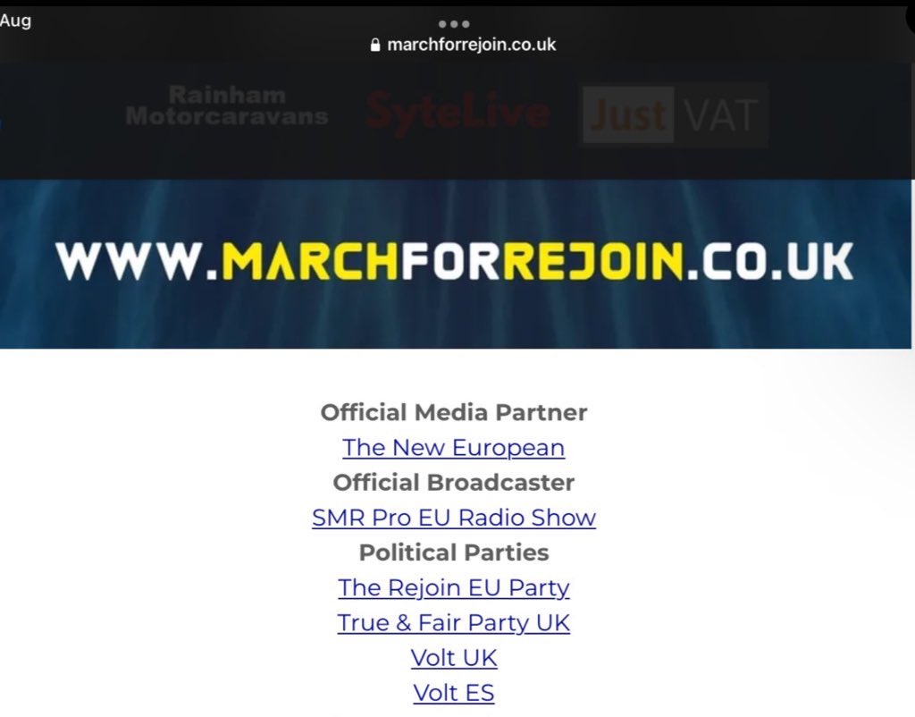 Angie_RejoinEU's tweet photo. @thatginamiller @euromove @TheStephenRalph @VoteTrueAndFair @mikegalsworthy @MarchForRejoin @RejoinP @RichardHewison @UkVolt @StayEuropean So - current setup for the #NationalRejoinMarch in terms of Political Parties now campaigning on a platform of 
#RejoinEU ?
- #RejoinEUParty  @RejoinP @RichardHewison 
- #TrueAndFairParty @VoteTrueAndFair @thatginamiller 
- #VoltUK @VoltUK
Who are  #VoltES ?
@TheNewEuropean https://t.co/sldJi0SeQM