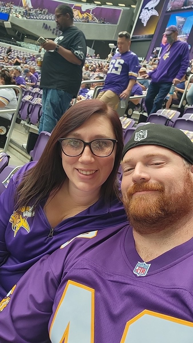 First Vikings game and converted a Packers fan in the process!!  #skol