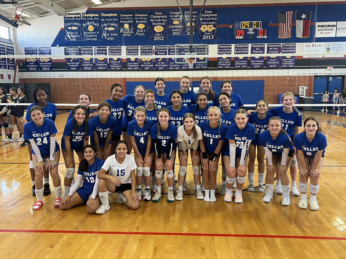 KMS_Athletics1's tweet image. 8th Grade sweep in their opening game vs Fossil Hill this morning 🦾 Not to be outdone, 7th grade also with the sweep‼️ #GoodStart #Command @KISDAthletics @KellerHSVball @kms_comanches
